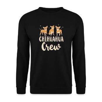 Chihuahua Chihuahueño Chihuahua - Sweat-shirt Unisexe - noir - Devant - Alina (178cm) & Michal (187cm)