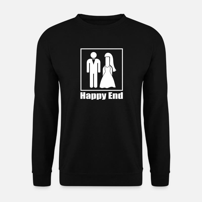 The true happy ending wedding - Unisex Sweatshirt - black