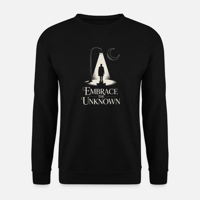 Moonlit Path: Embrace the Unknown - Unisex Sweatshirt - black