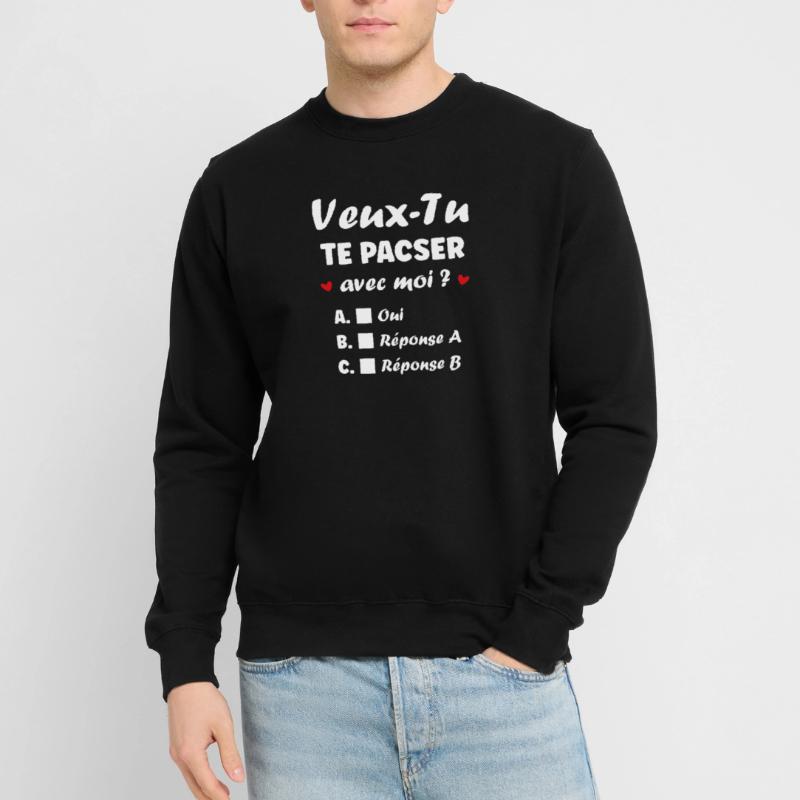 Möchten Sie eine eingebürgerte Partnerschaft eingehen? Romantisches Quiz Unisex Pullover