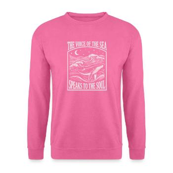Ästhetischer Wal für Meeresleben – Ozeankunst - Unisex Pullover - Pink - Vorne