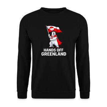 Grönland-Hände aus dem Kontakt - Unisex Pullover - Schwarz - Vorne - Alina (178cm) & Michal (187cm)