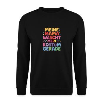 Maman de lingerie costumée de carnaval - Sweat-shirt Unisexe - noir - Devant - Alina (178cm) & Michal (187cm)