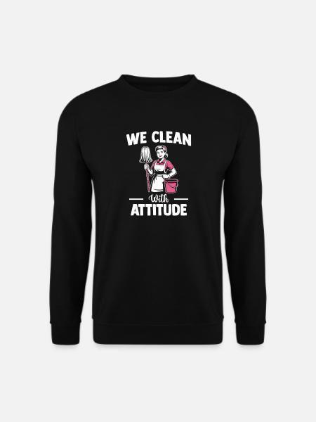 Cleaner Housekeeping Team Motif - Unisex Sweatshirt - black