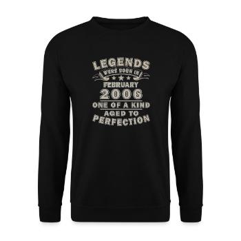 Légende de l’anniversaire de février 2006 - Sweat-shirt Unisexe - noir - Devant - Alina (178cm) & Michal (187cm)