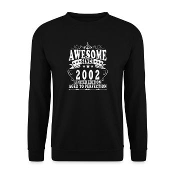 2002 Anniversaire - Sweat-shirt Unisexe - noir - Devant - Alina (178cm) & Michal (187cm)