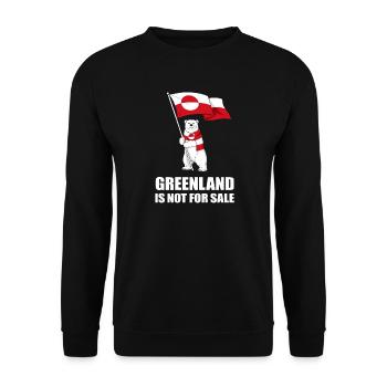 Greenland Non à la Vente Ours - Sweat-shirt Unisexe - noir - Devant - Alina (178cm) & Michal (187cm)