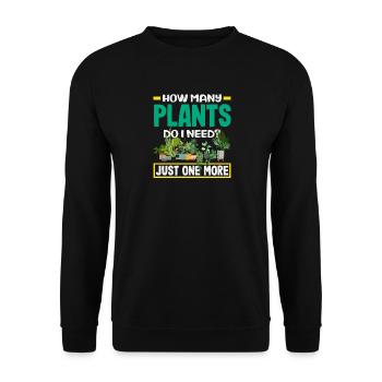 Another plant plant lover gardener - Unisex Sweatshirt - black - Front - Alina (178cm) & Michal (187cm)