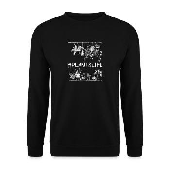 Pflanzenleben Gärtner Garten Heim - Unisex Pullover - Schwarz - Vorne - Alina (178cm) & Michal (187cm)