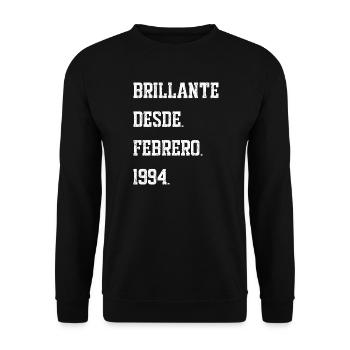 Date de naissance : février 1994 - Sweat-shirt Unisexe - noir - Devant - Alina (178cm) & Michal (187cm)
