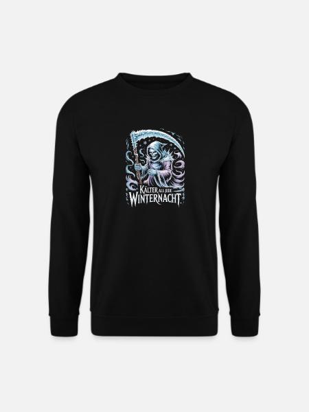 Kälter Als Jede Winternacht Sensenmann Eisiger - Unisex Pullover - Schwarz