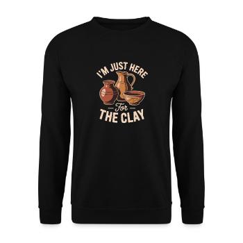 Pottery Lover Keramik Töpfern Humor - Unisex Sweatshirt - black - Front - Alina (178cm) & Michal (187cm)