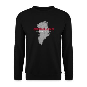 Le Groenland n’est pas à vendre, Danois - Sweat-shirt Unisexe - noir - Devant - Alina (178cm) & Michal (187cm)