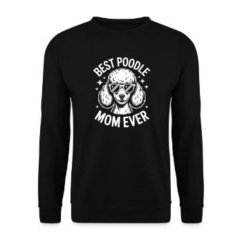 Paroles de caniche Caniche Cadeau drôle de caniche - Sweat-shirt Unisexe - noir - Devant - Alina (178cm) & Michal (187cm)