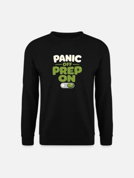 Calmness beats panic, lifestyle, - Unisex Sweatshirt - black