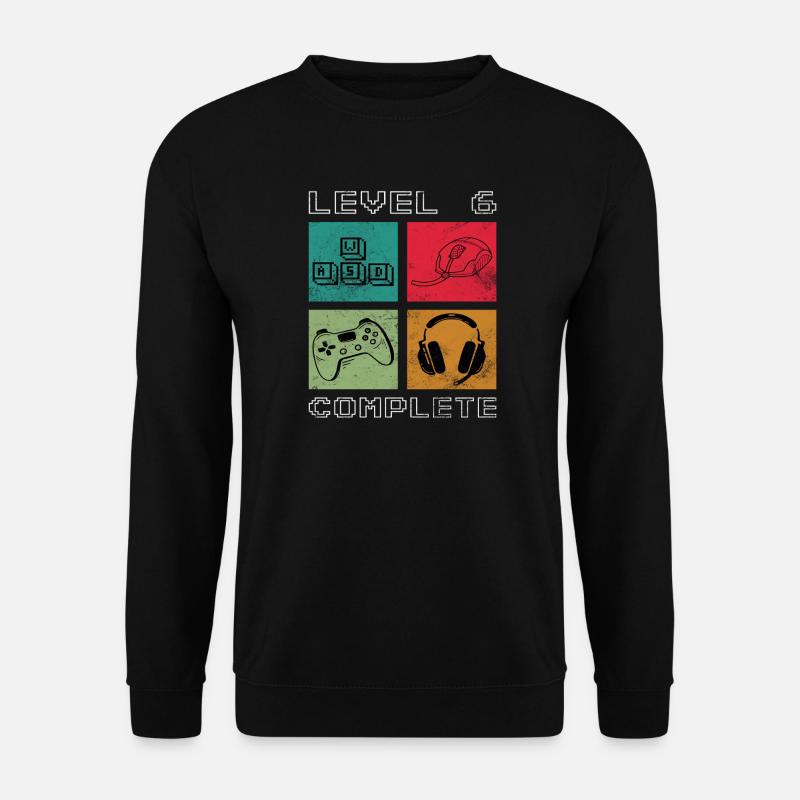 Level 6 freigeschaltet - Unisex Pullover - Schwarz