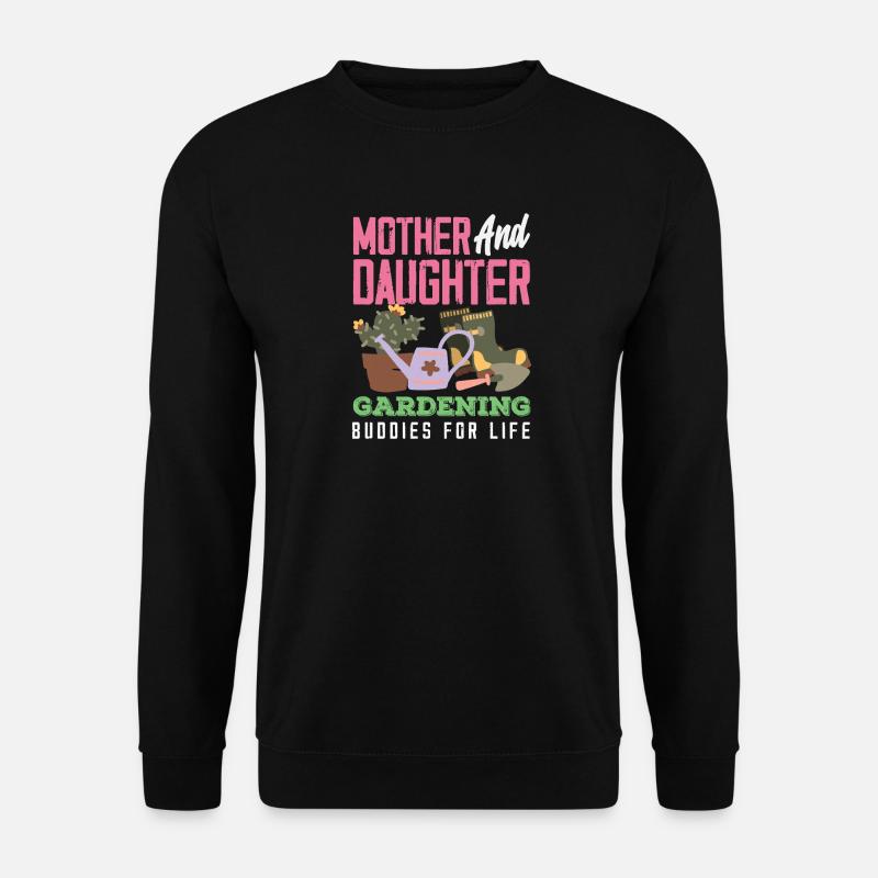 Mutter-tochter-pflanzenliebhaberin Gartenarbeit - Unisex Pullover - Schwarz