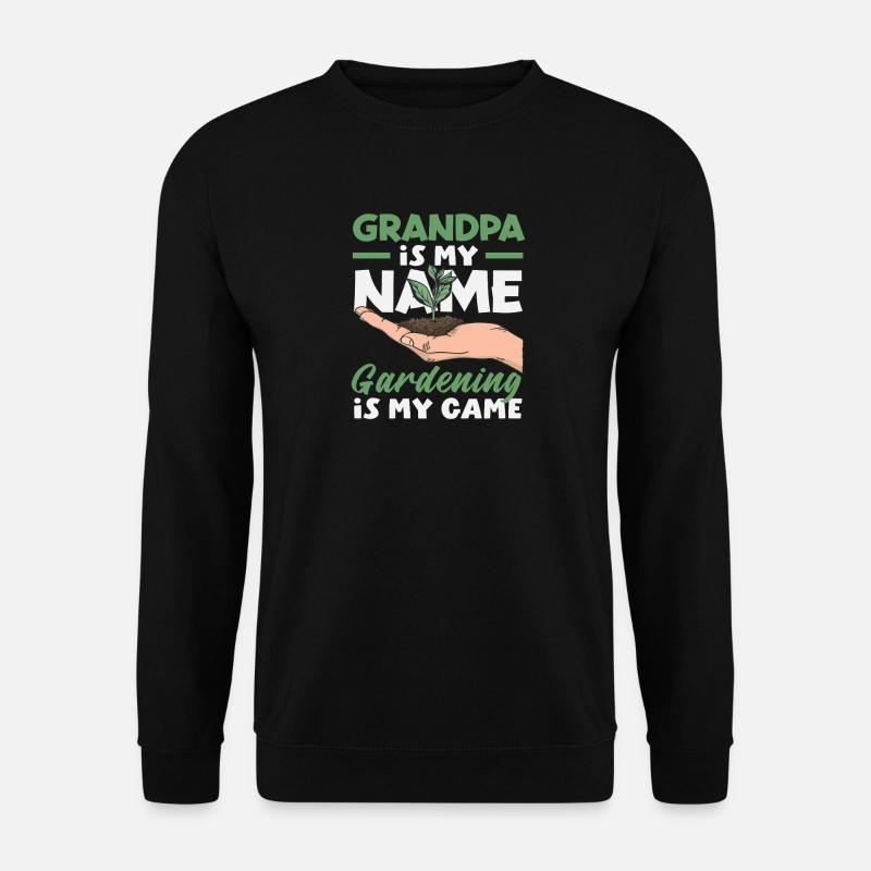 Nonno è il mio nome Giardinaggio Il mio gioco - Felpa unisex - nero