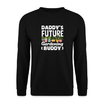 Le futur copain jardinier de papa Plus drôle - Sweat-shirt Unisexe - noir - Devant - Alina (178cm) & Michal (187cm)