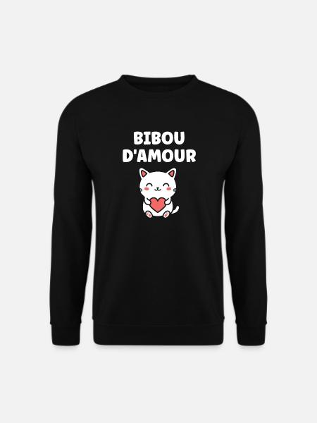 Love Owlette Cat Heart - Unisex Sweatshirt - black