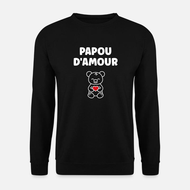 Papuanisches Liebesbärenherz - Unisex Pullover - Schwarz