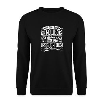 Je t’ai vu, je t’ai voulu, je t’ai eu - Sweat-shirt Unisexe - noir - Devant - Alina (178cm) & Michal (187cm)