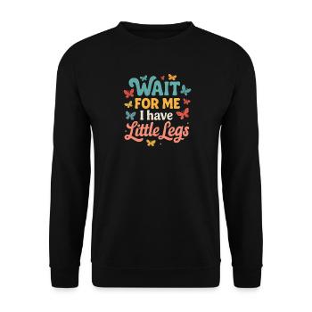 Cute Saying Humor Meme Funny Gift Idea - Unisex Sweatshirt - black - Front - Alina (178cm) & Michal (187cm)