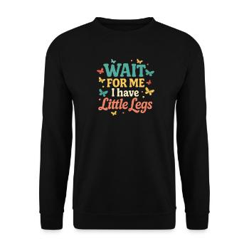 Cute Saying Humor Meme Funny Gift Idea - Unisex Sweatshirt - black - Front - Alina (178cm) & Michal (187cm)