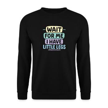 Cute Saying Humor Meme Funny Gift Idea - Unisex Sweatshirt - black - Front - Alina (178cm) & Michal (187cm)