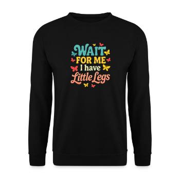 Cute Saying Humor Meme Funny Gift Idea - Unisex Sweatshirt - black - Front - Alina (178cm) & Michal (187cm)