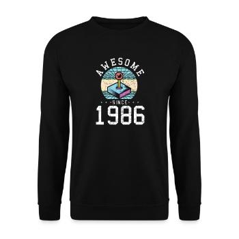 Madness Since 1986 Arcade Joystick - Unisex Sweatshirt - black - Front - Alina (178cm) & Michal (187cm)