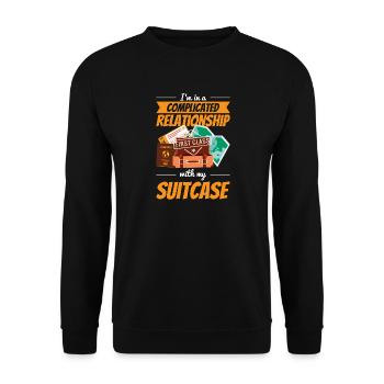 Voyage du monde Petit voyage Cadeau de voyage Fans Aventuriers - Sweat-shirt Unisexe - noir - Devant - Alina (178cm) & Michal (187cm)