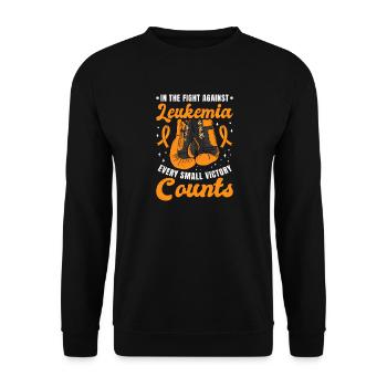 Leukemia Month Enlightenment September Orange Wear - Unisex Sweatshirt - black - Front - Alina (178cm) & Michal (187cm)