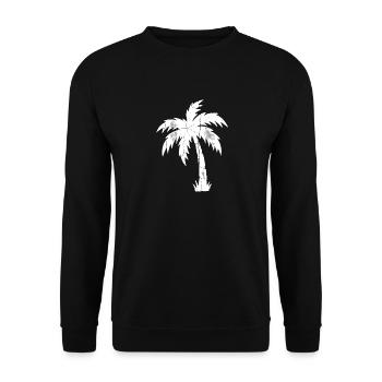 Palm Tree Vintage Rétro - Sweat-shirt Unisexe - noir - Devant - Alina (178cm) & Michal (187cm)