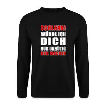 Dicton amusant - Sweat-shirt Unisexe - noir - Devant - Alina (178cm) & Michal (187cm)