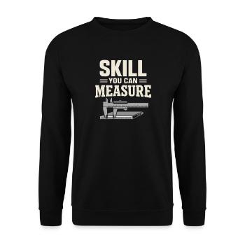 workers who are trained as welders and - Unisex Sweatshirt - black - Front - Alina (178cm) & Michal (187cm)