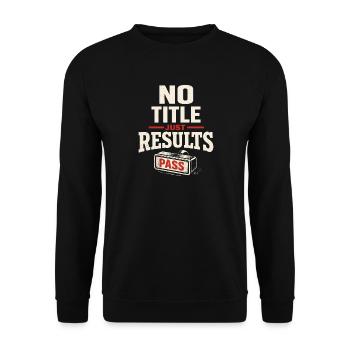workers who are trained as welders and - Unisex Sweatshirt - black - Front - Alina (178cm) & Michal (187cm)