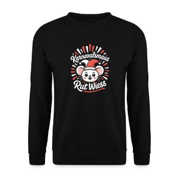 Carnival Mouse Rut Wiess Cologne Cologne Cologne Carnival Mouse - Unisex Sweatshirt - black - Front - Alina (178cm) & Michal (187cm)