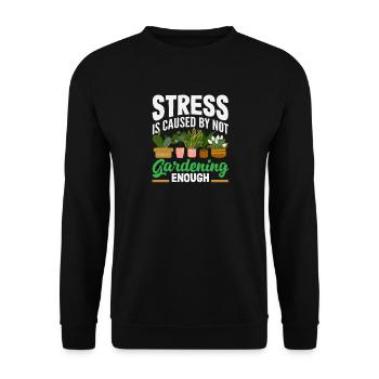 Plant Lovers Gardening Gardeners Plants - Unisex Sweatshirt - black - Front - Alina (178cm) & Michal (187cm)