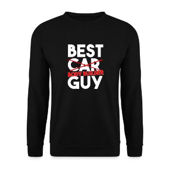 Bester Karosseriebauer, lustiger Handwerker-Slogan - Unisex Pullover - Schwarz - Vorne - Alina (178cm) & Michal (187cm)