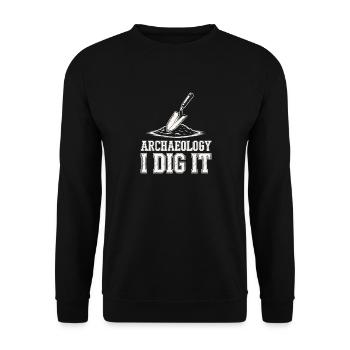 Archéologie Je creuse - Sweat-shirt Unisexe - noir - Devant - Alina (178cm) & Michal (187cm)