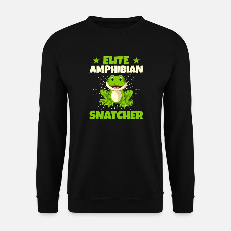 Frog Catcher Elite Amphibian Snatcher Frog - Unisex Sweatshirt - black