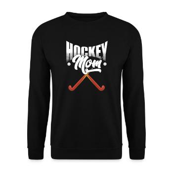 Maman de hockey sur gazon - Sweat-shirt Unisexe - noir - Devant - Alina (178cm) & Michal (187cm)