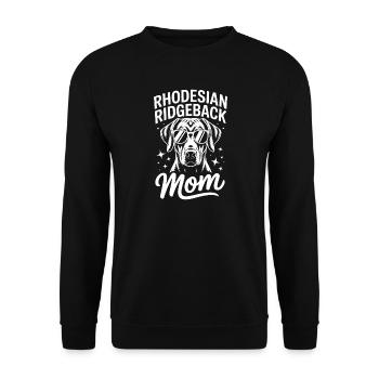 Rhodesian Ridgeback Sprüche Lustiges Hund Geschenk - Unisex Pullover - Schwarz - Vorne - Alina (178cm) & Michal (187cm)