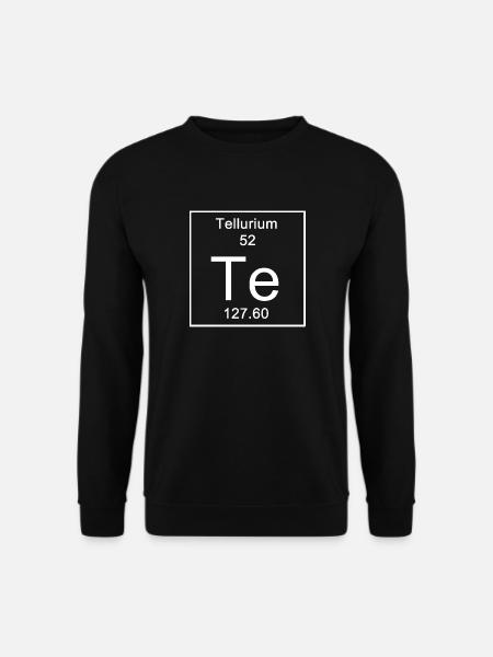 Te Chemistry Periodic Table - Unisex Sweatshirt - black