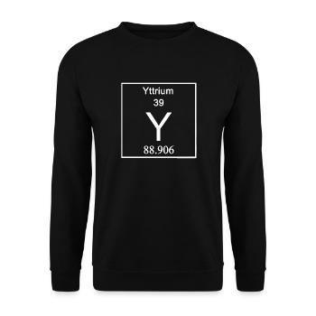 Tableau périodique de la chimie Y - Sweat-shirt Unisexe - noir - Devant - Alina (178cm) & Michal (187cm)