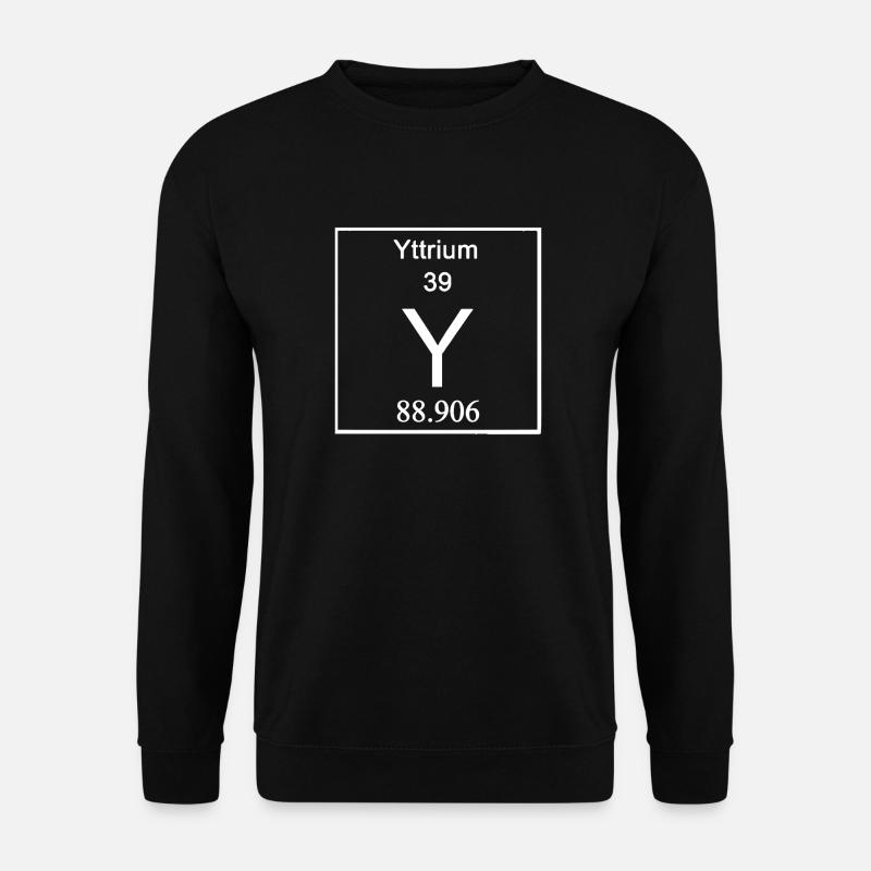 Y Chemistry Periodic Table - Unisex Sweatshirt - black