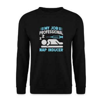 Anesthesiologist Professional Nap Anesthesia - Unisex Pullover - Schwarz - Vorne - Alina (178cm) & Michal (187cm)