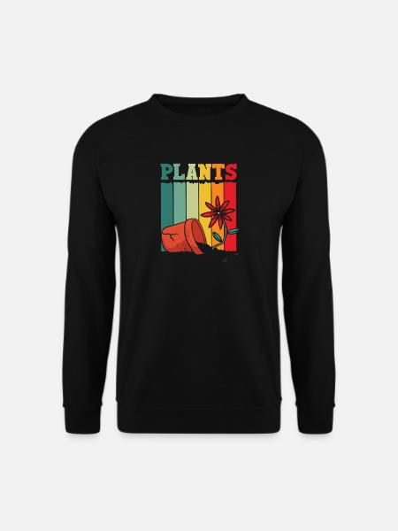 Plants Lover Jardinage Rétro - Sweat-shirt Unisexe - noir