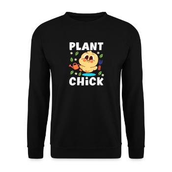 Plant Lover Chick Plants Succulent Flower - Sweat-shirt Unisexe - noir - Devant - Alina (178cm) & Michal (187cm)